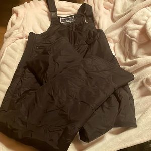 Youth Chalet Black Ski Bibs